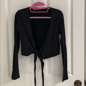 Brandy Melville Long-sleeve Wrap Top